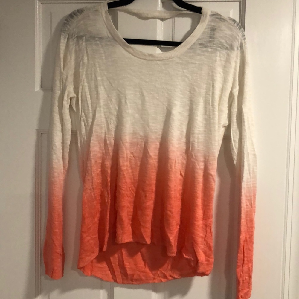 Ombré open back sweater